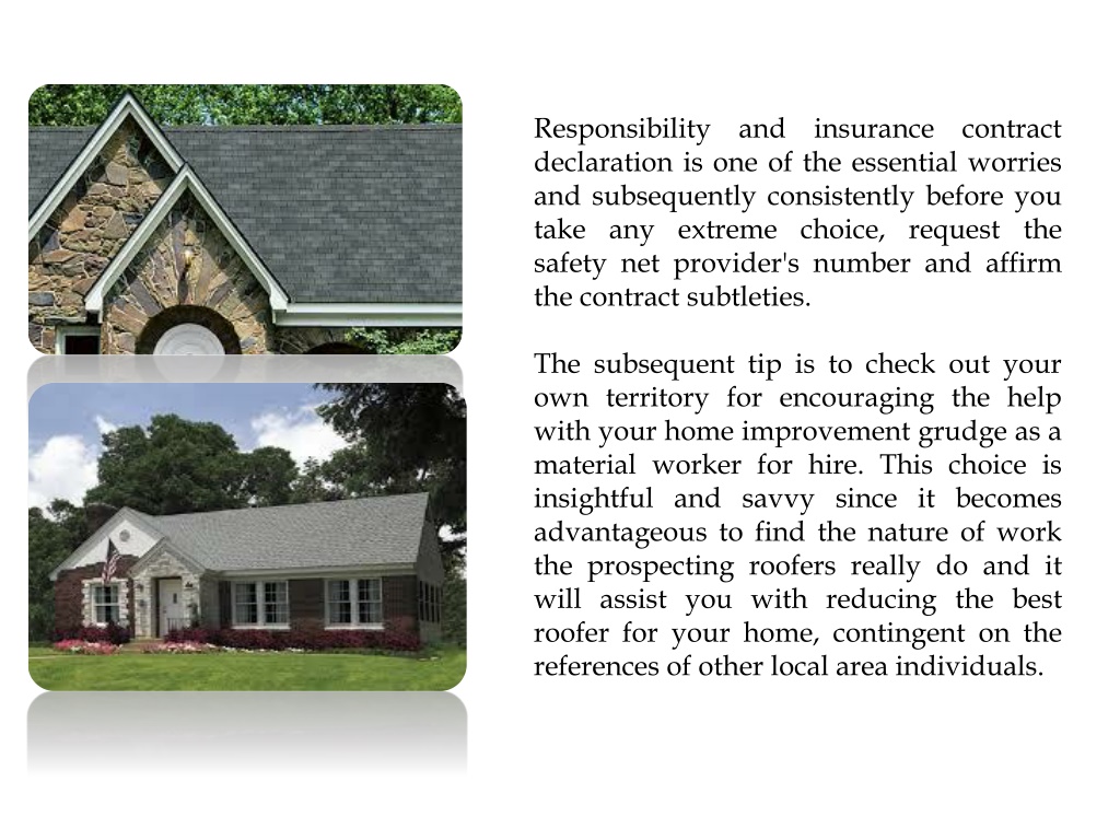 PPT Choosing a Reliable Roofing Contractor PowerPoint Presentation