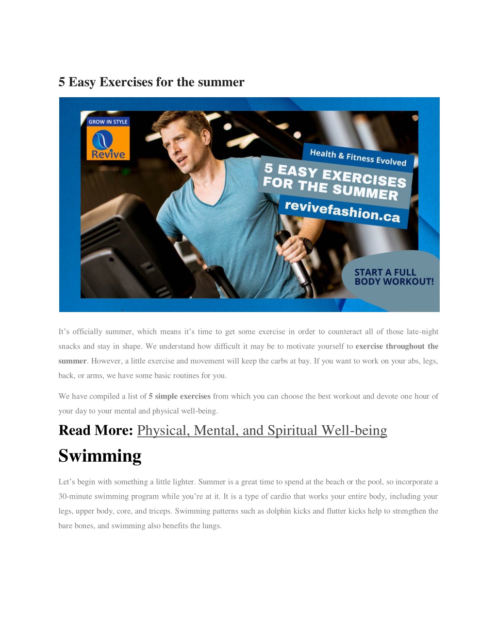 ppt-5-easy-exercises-for-the-summer-powerpoint-presentation-free