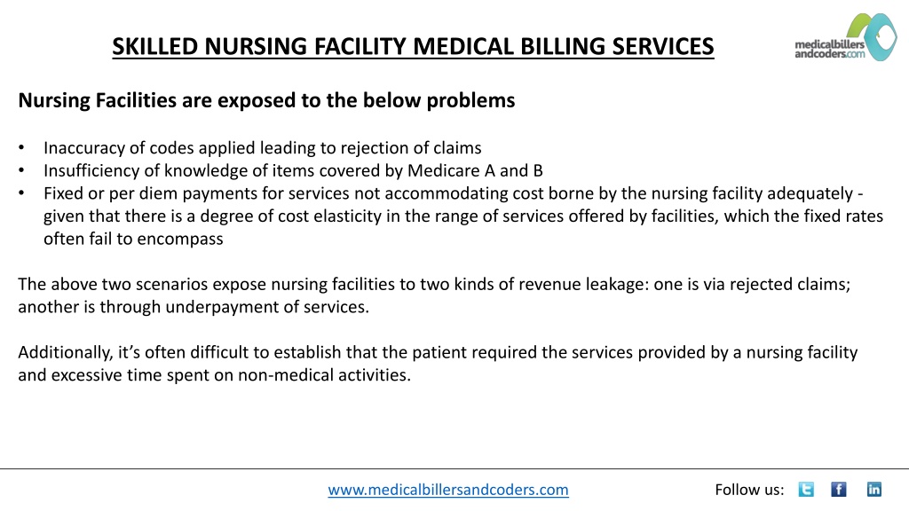 PPT - SKILLED NURSING FACILITY MEDICAL BILLING SERVICES PowerPoint ...