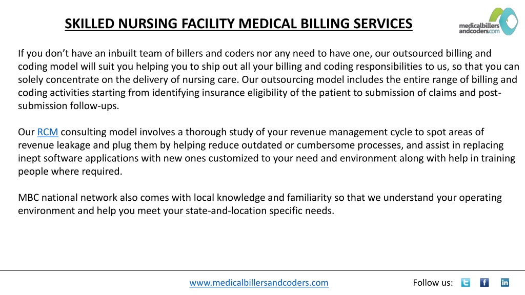 PPT - SKILLED NURSING FACILITY MEDICAL BILLING SERVICES PowerPoint ...