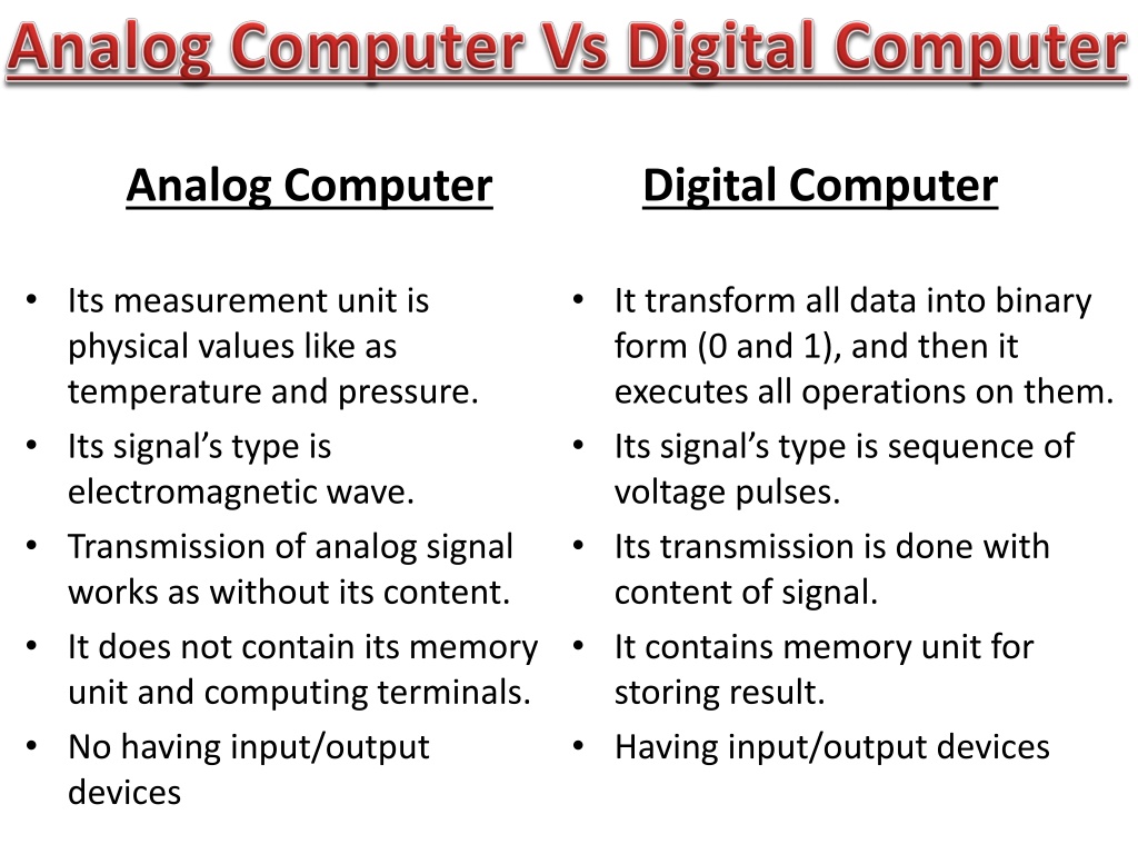 Analog Computer  Urdu Meaning of Analog Computer