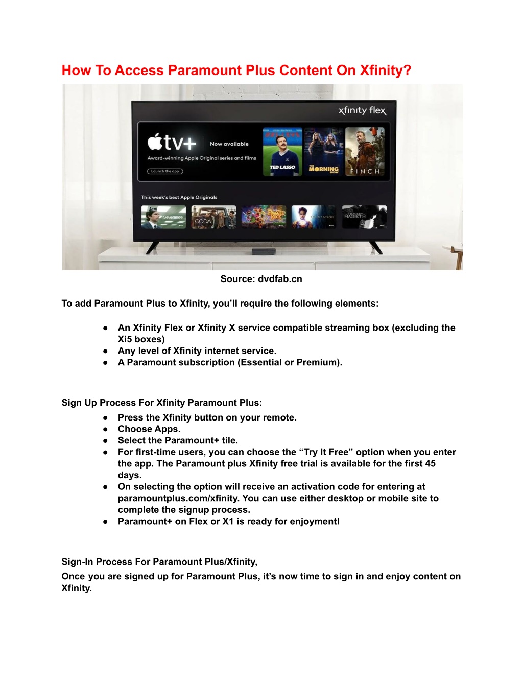 PPT Paramount Plus/Xfinity Everything You Need To Know! PowerPoint