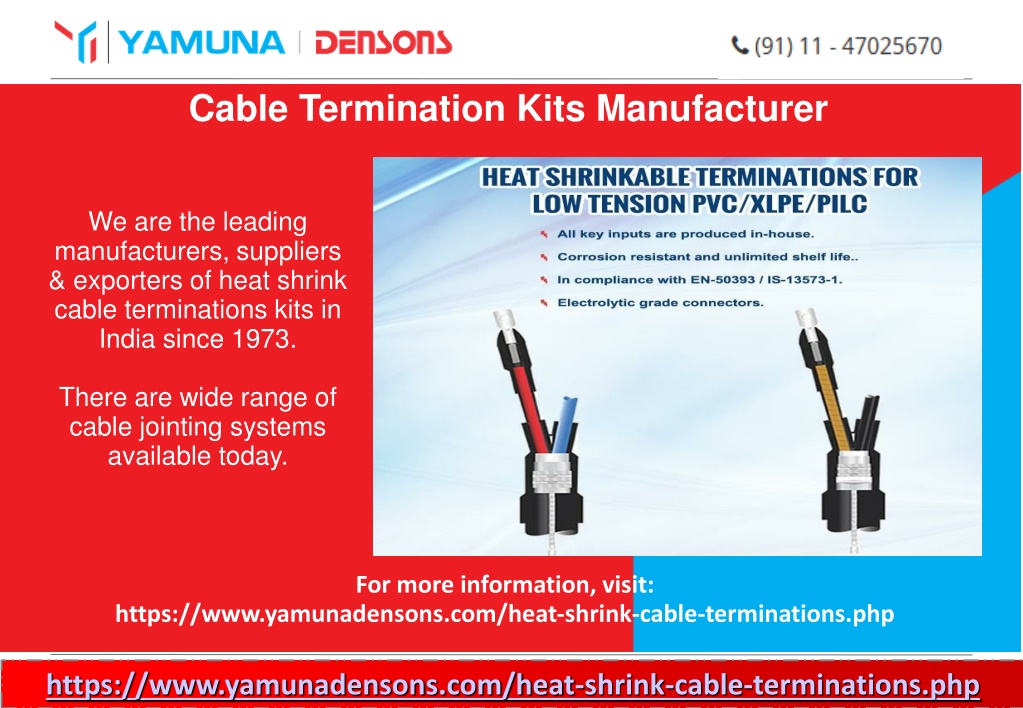 PPT Cable Termination Kits Manufacturer PowerPoint Presentation, free download ID11499144