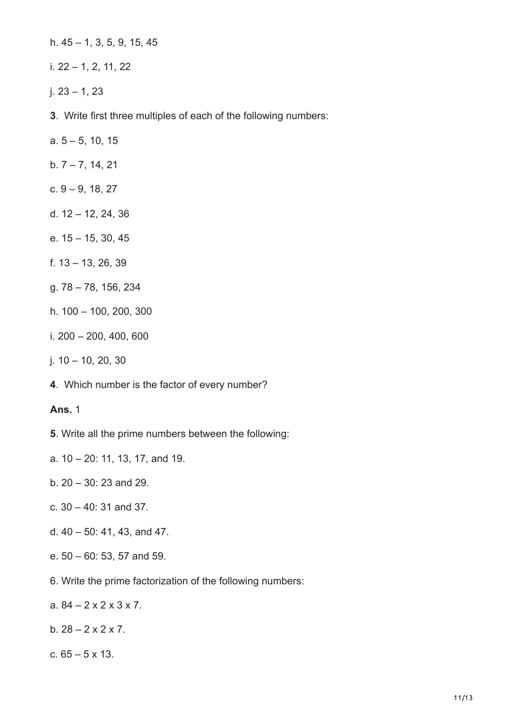 PPT - Playing with Numbers Class 6 Maths Questions Worksheet PowerPoint ...