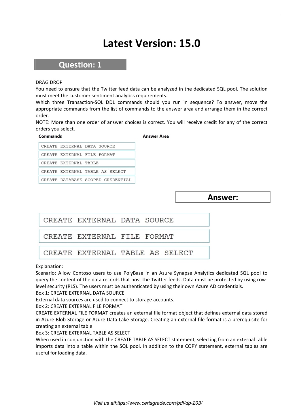 Exam DP-203 Preparation