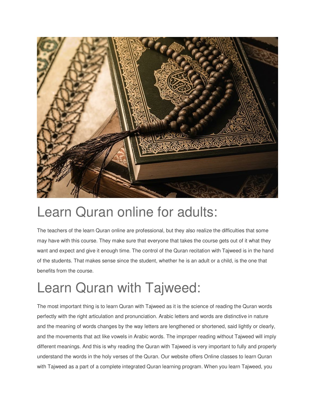 Ppt Learn Quran Online To Be Proficient In Recitation Of The Quran Powerpoint Presentation