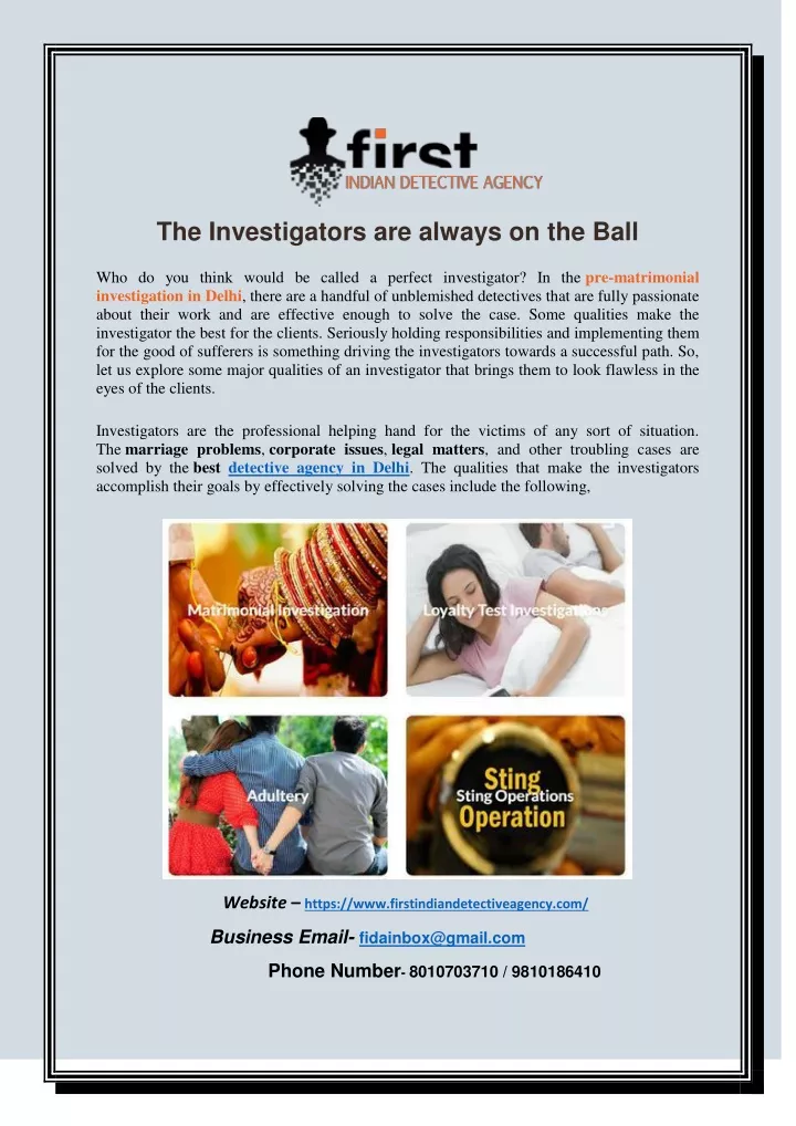 ppt-the-investigators-are-always-on-the-ball-powerpoint-presentation