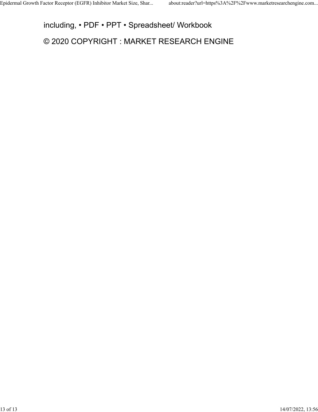 PPT - Epidermal Growth Factor Receptor (EGFR) Inhibitor Market ...