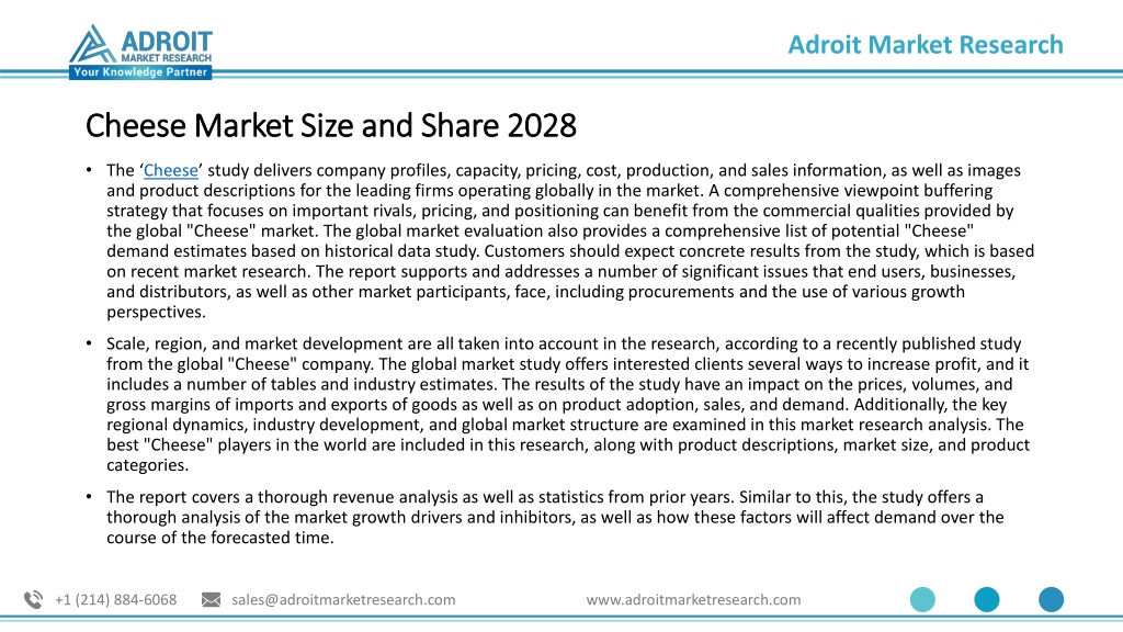 PPT - Cheese Market by Component,Solutions,and Future Analysis 2021 ...