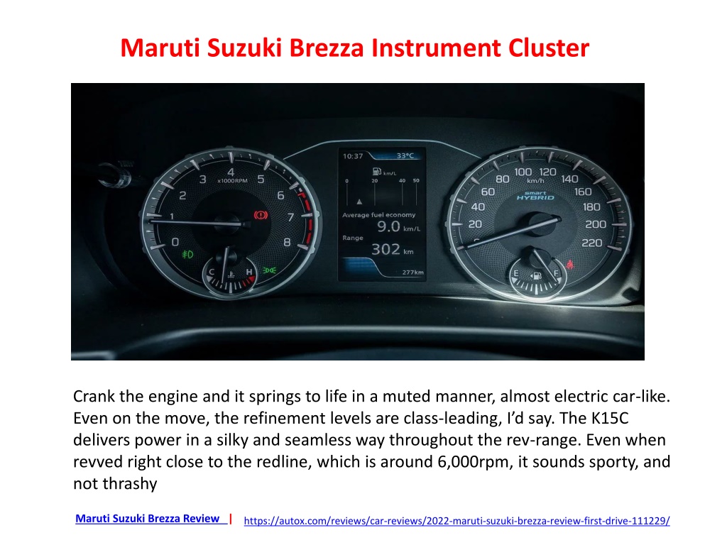 PPT - Maruti Suzuki Brezza Review, Brezza Review PowerPoint ...