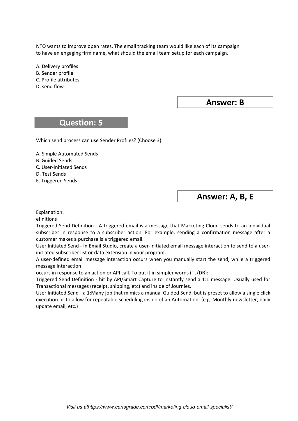 Marketing-Cloud-Email-Specialist Test Pattern