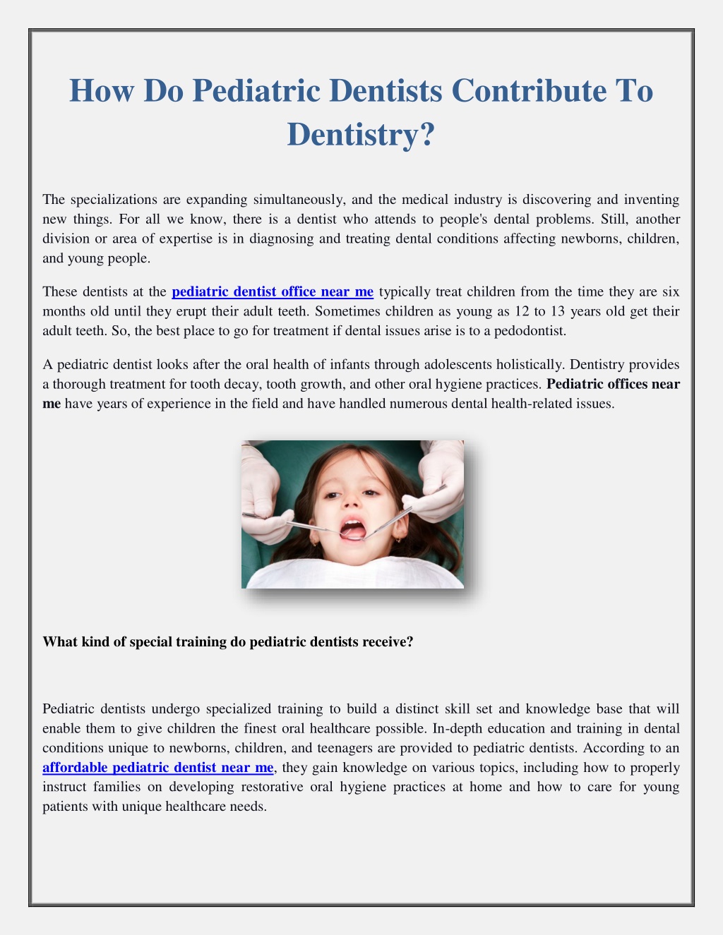 thesis topics in pediatric dentistry