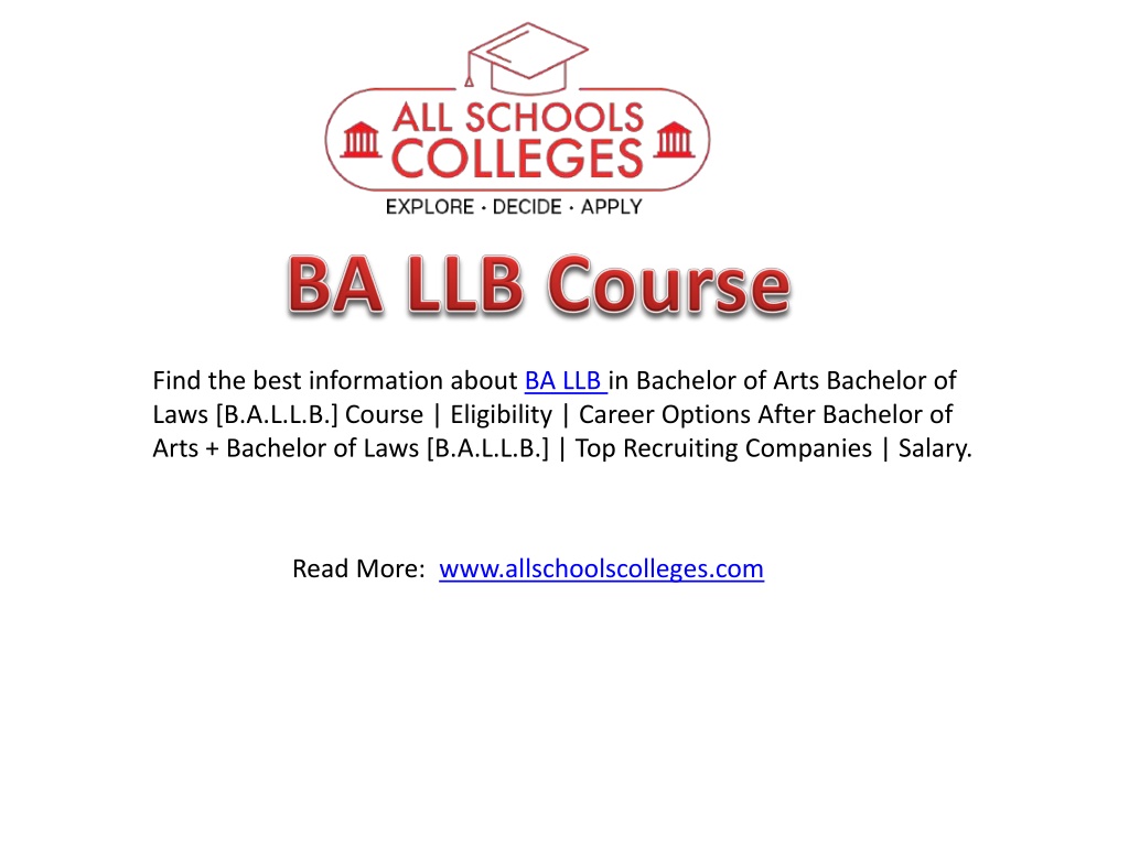 PPT - BA LLB Course PowerPoint Presentation, Free Download - ID:11503222