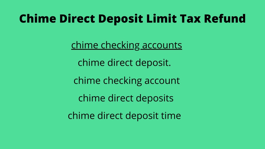 how does chime direct deposit work