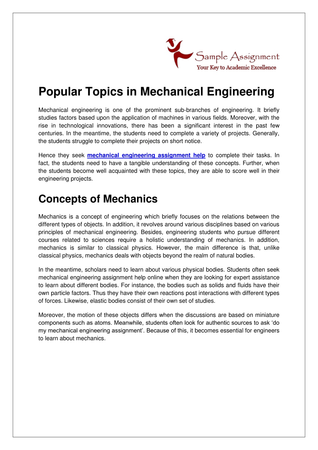 simple thesis topics for mechanical engineering