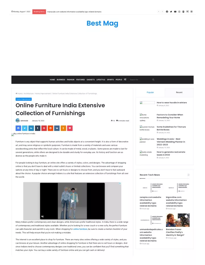 PPT Online Furniture India Extensive Collection of Furnishings