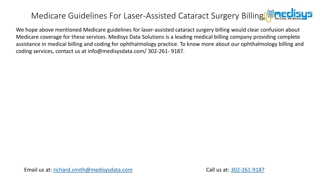 PPT Medicare Guidelines For LaserAssisted Cataract Surgery Billing