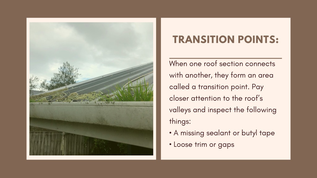 Transition Point Definition PPT - How Do You Find A Metal Roof Leak? PowerPoint Presentation, free ...