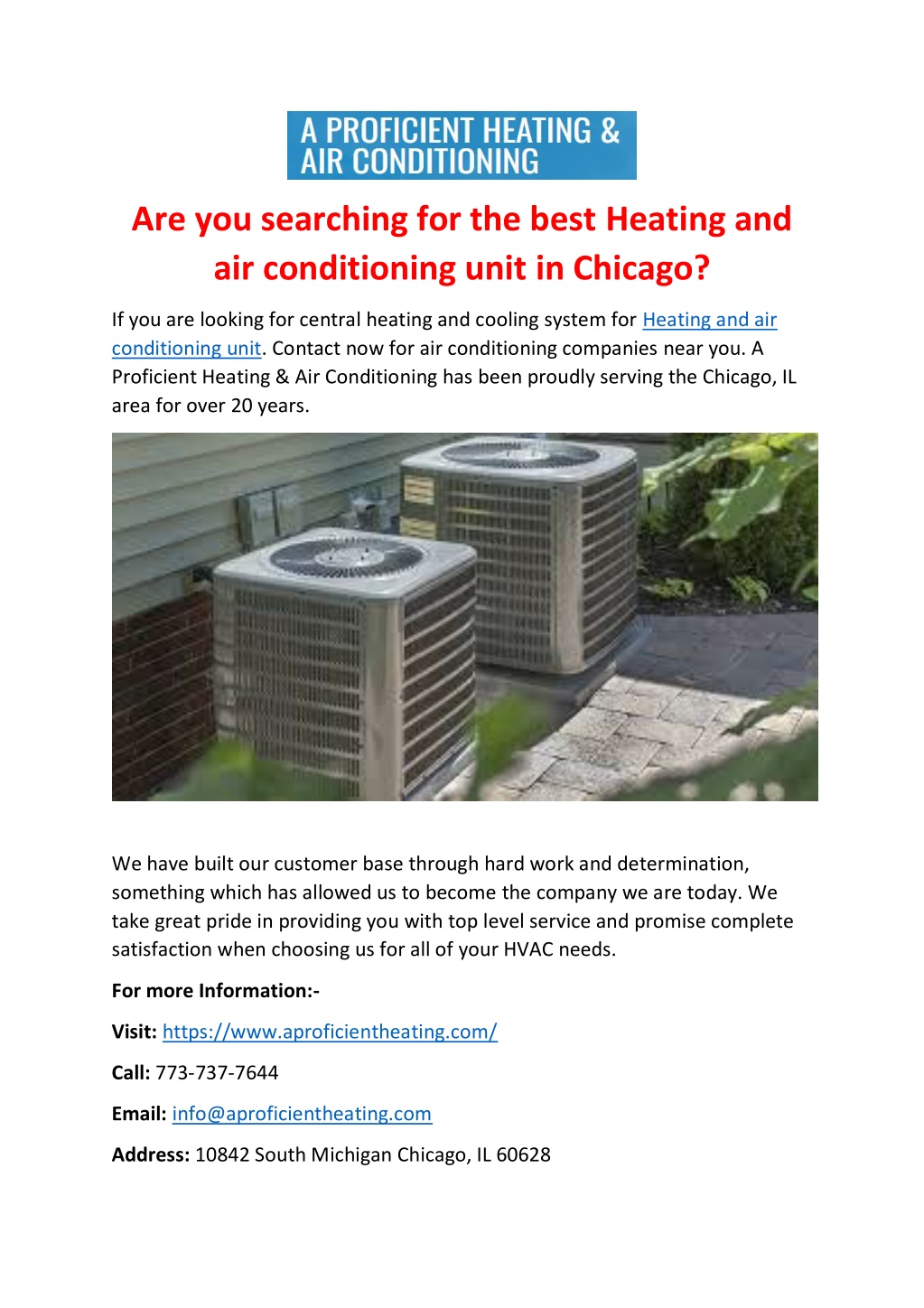 PPT - Searching For The Best Heating And Air Conditioning Unit In ...