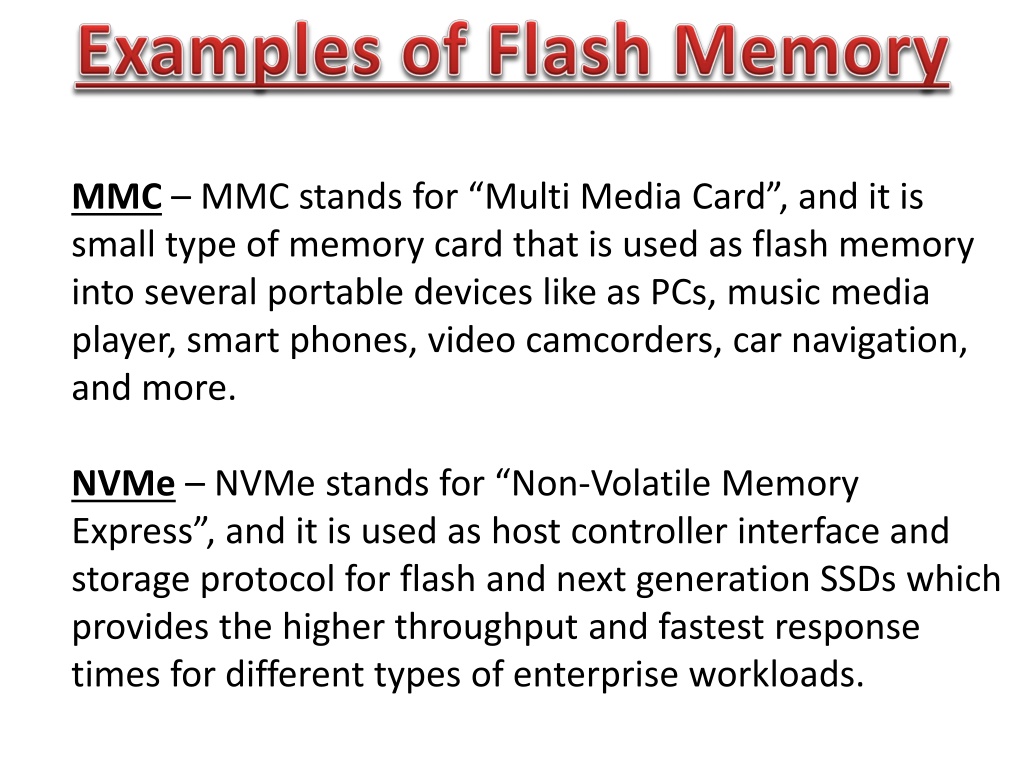 research paper flash memory