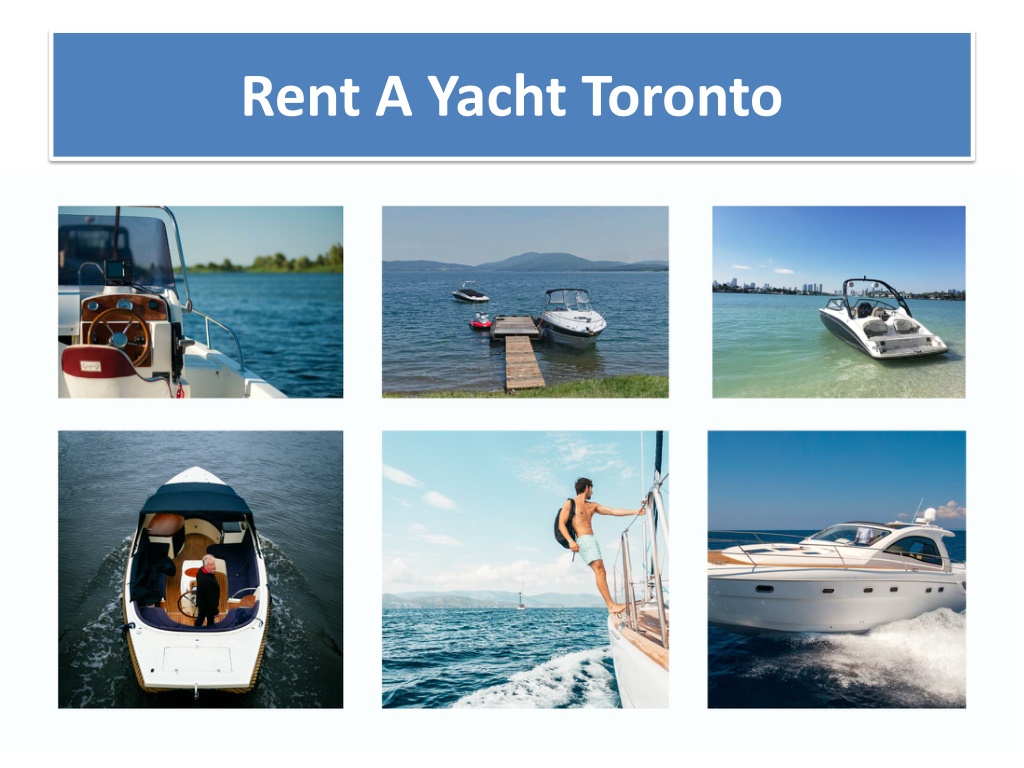 rent a yacht toronto