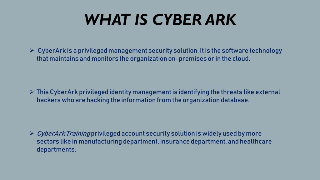 PPT - CyberArk Training PowerPoint Presentation, Free Download - ID ...