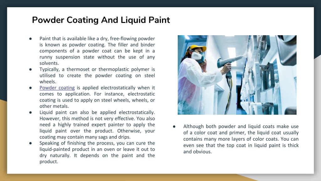 PPT Difference Between Powder Coating & Liquid Paint PowerPoint