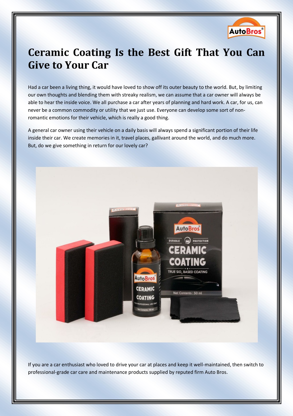 PPT Best ceramic coating products in India PowerPoint Presentation