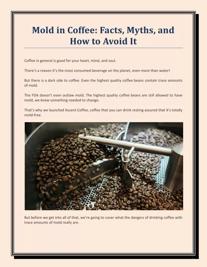 PPT Mold in Coffee Facts, Myths, and How to Avoid It PowerPoint