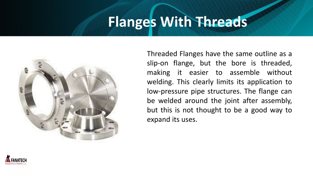 Ppt Types Of Flanges Powerpoint Presentation Free Download Id11511485