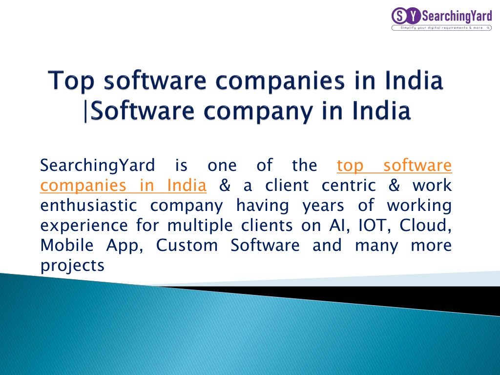 PPT - Top software companies in India |Software company in India ...