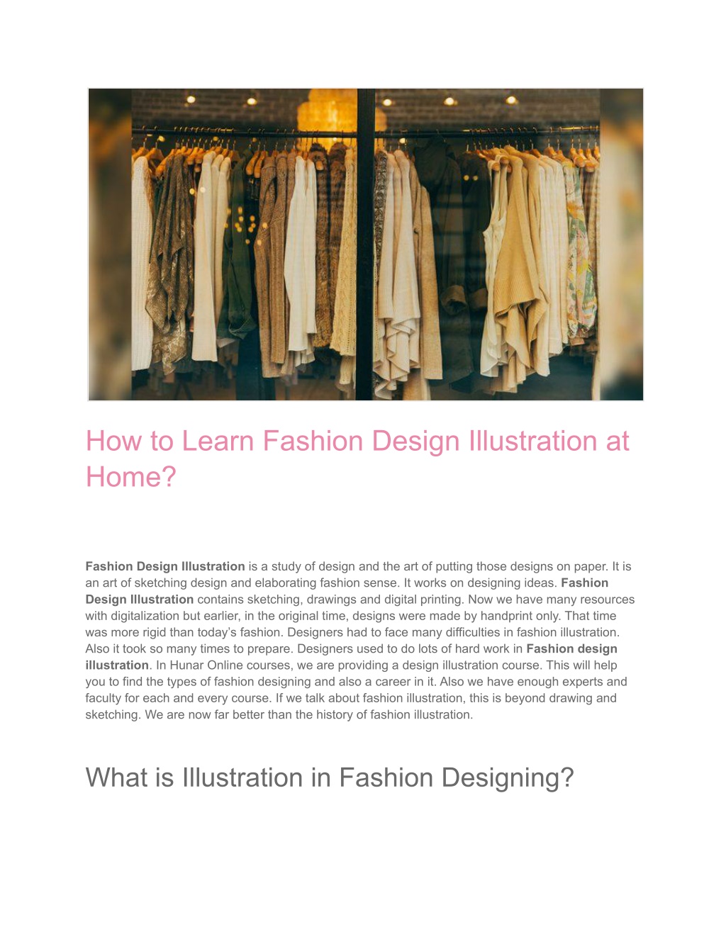 PPT - How to Learn Fashion Design Illustration at Home PowerPoint ...