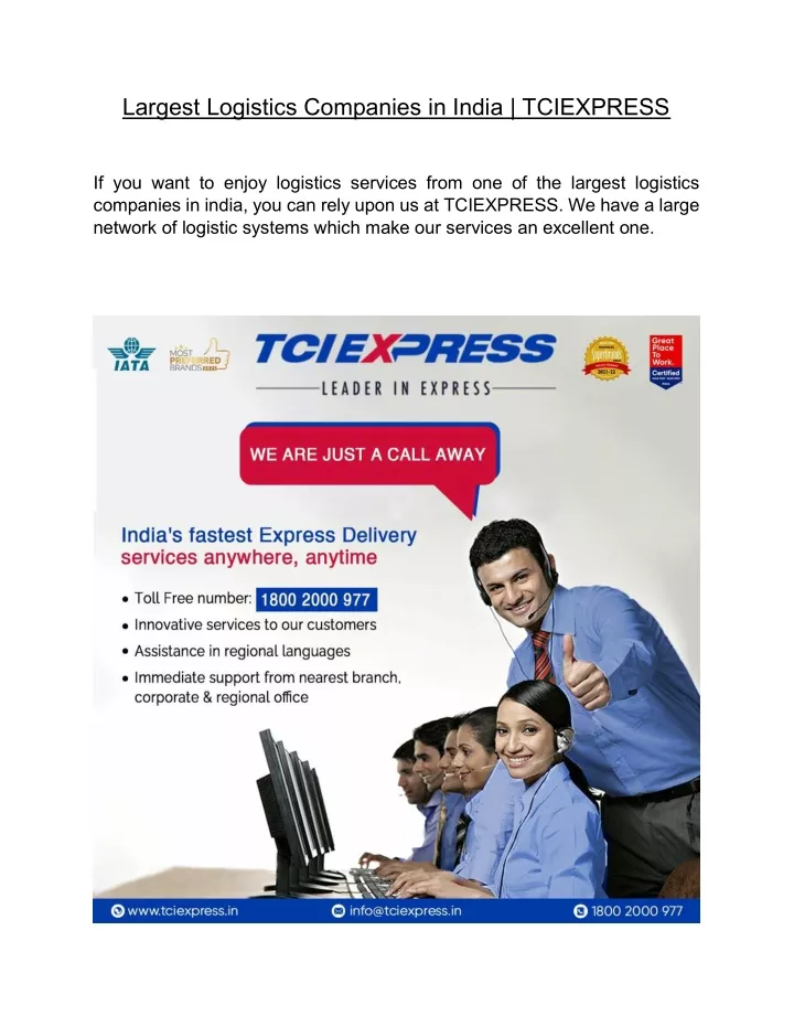 ppt-largest-logistics-companies-in-india-tciexpress-powerpoint