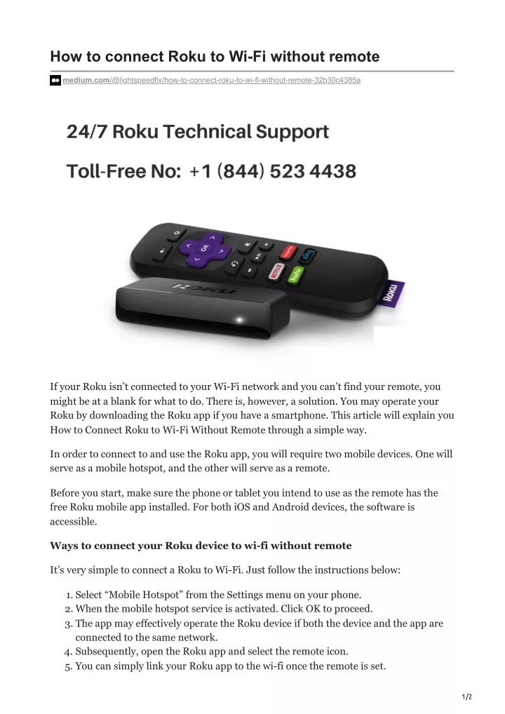 ppt-how-to-connect-roku-to-wi-fi-without-remote-powerpoint