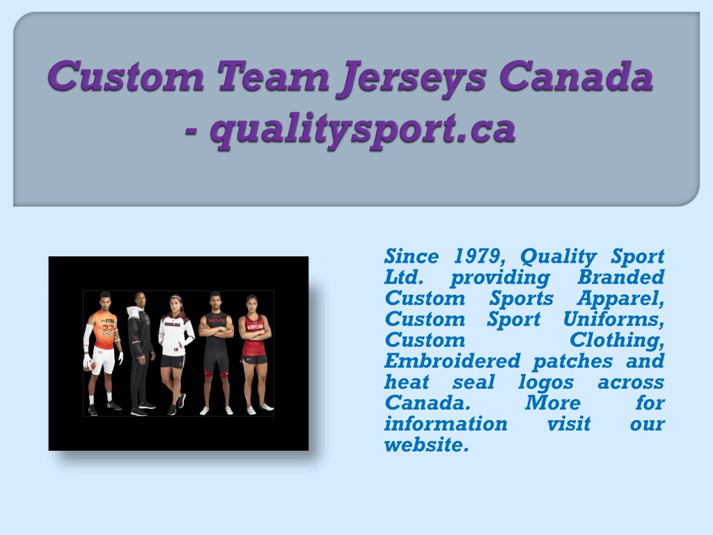 PPT Custom Team Jerseys Canada qualitysport.ca PowerPoint