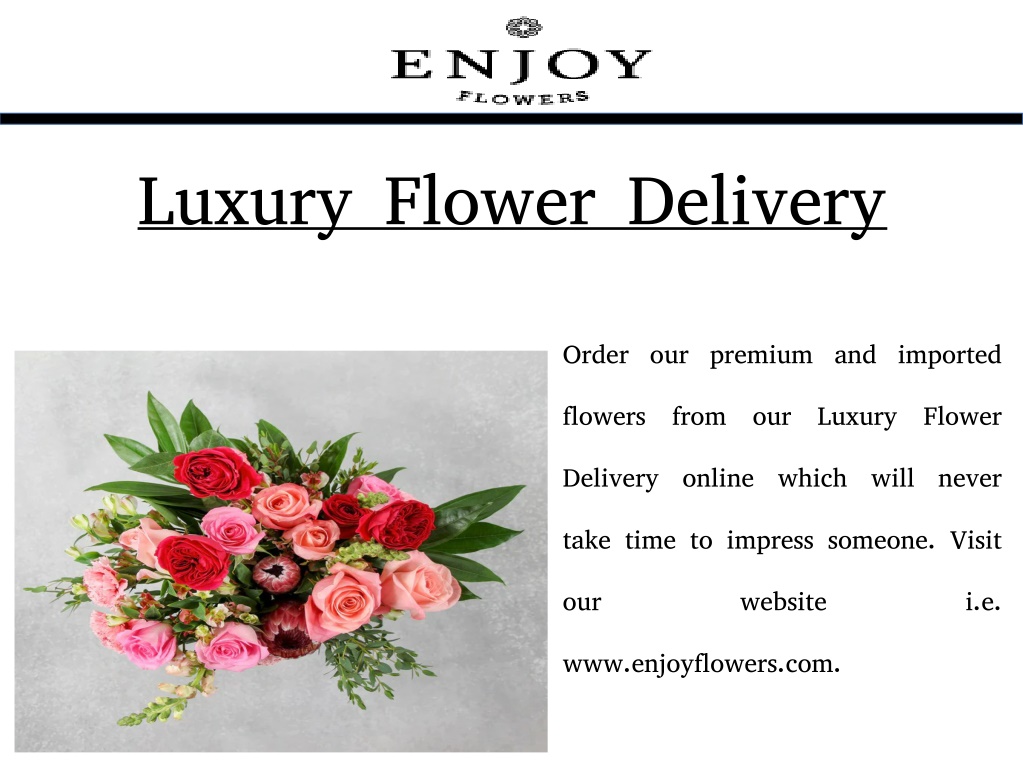 PPT - Luxury Flower Delivery PowerPoint Presentation, free download ...