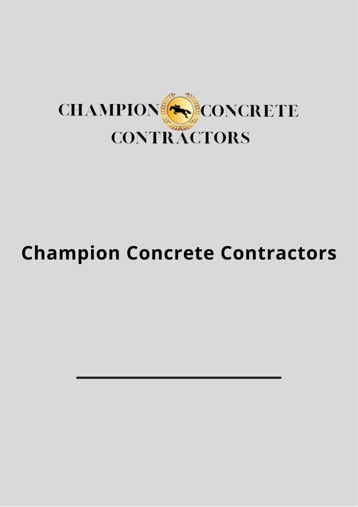 PPT Champion Concrete Contractors PowerPoint Presentation, free