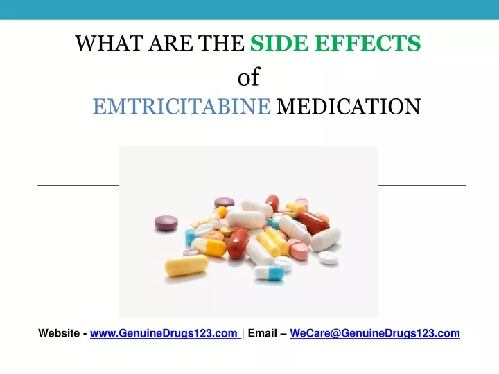 PPT - What are the Side Effects of Emtricitabine? PowerPoint ...