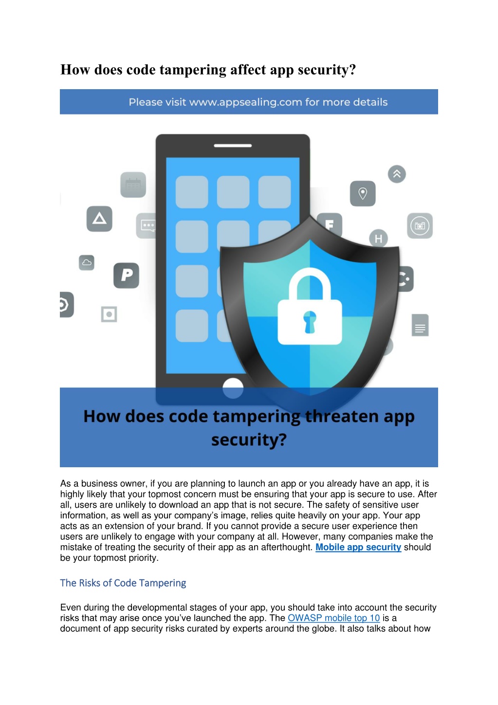 PPT How does code tampering affect app security PowerPoint