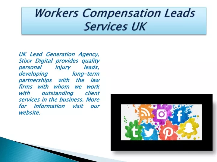 PPT   Workers Compensation Leads Services UK PowerPoint Presentation