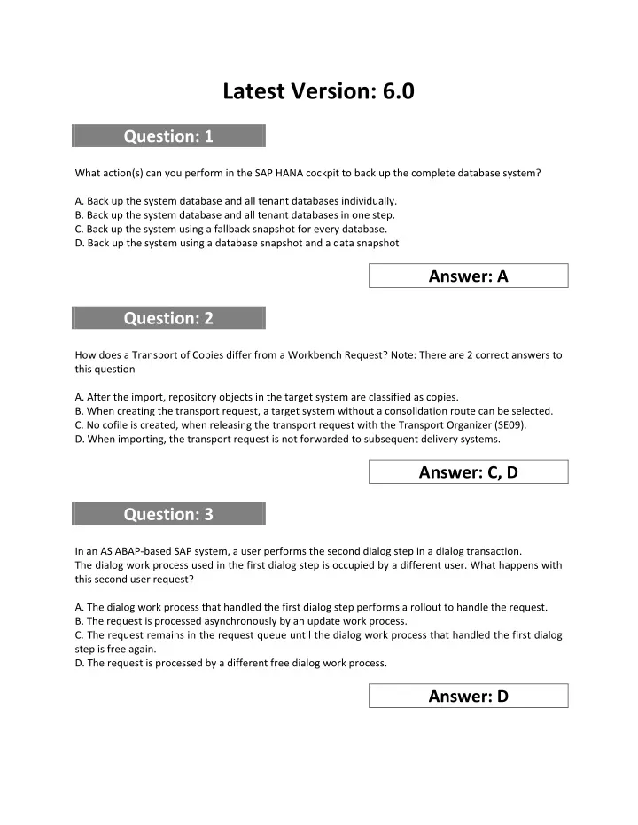 Customized C-TADM-22 Lab Simulation