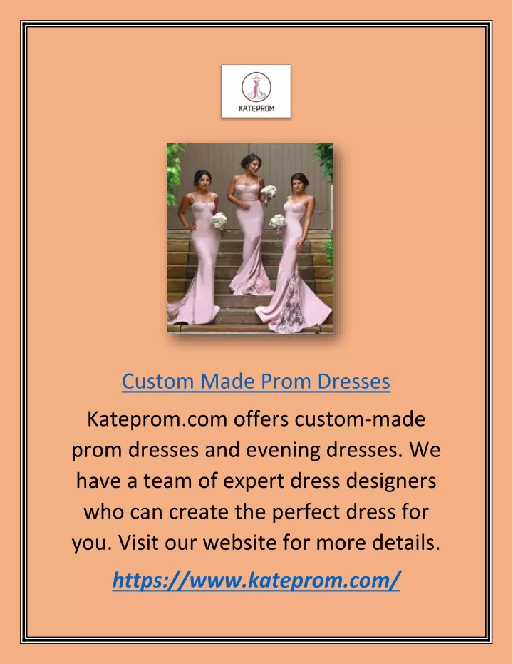 PPT - Custom Made Prom Dresses | Kateprom.com PowerPoint Presentation ...