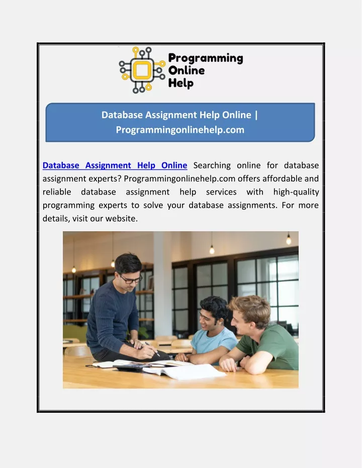 assignment online database