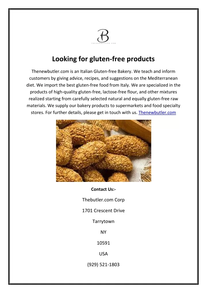 PPT Looking for glutenfree products PowerPoint Presentation, free