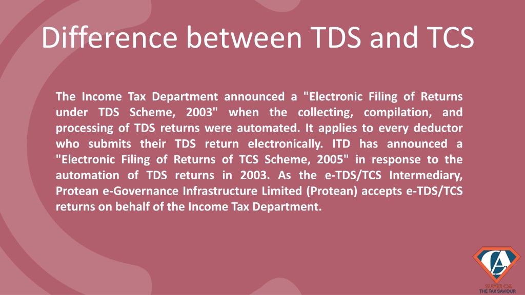 Ppt What Is Difference Between Tds And Tcs Powerpoint Presentation 6797