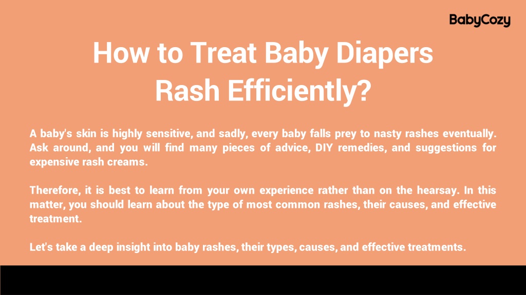 PPT - How to Treat Baby Diapers Rash Efficiently PowerPoint ...