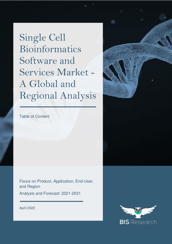 PPT - Single Cell Bioinformatics Software and Services Market ...