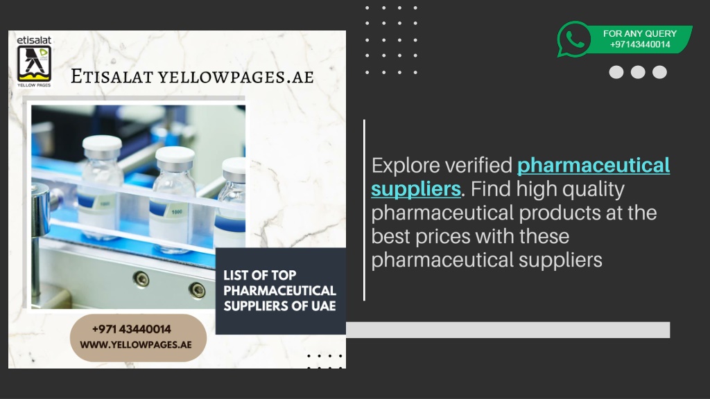 PPT Pharmaceutical Suppliers Of UAE PowerPoint Presentation, free