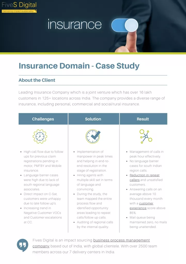 case study in insurance