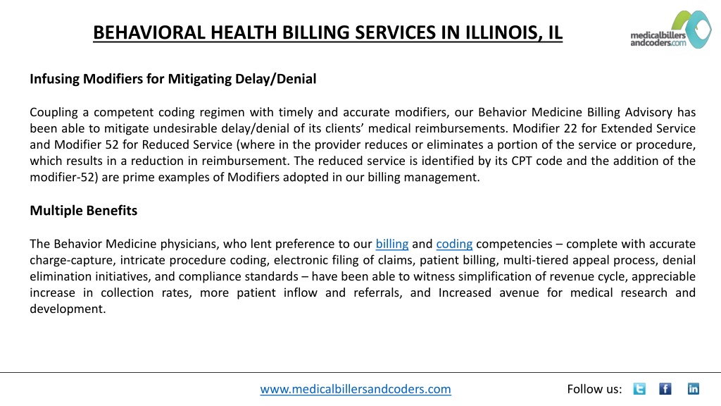 PPT - BEHAVIORAL HEALTH BILLING SERVICES IN ILLINOIS, IL PowerPoint ...